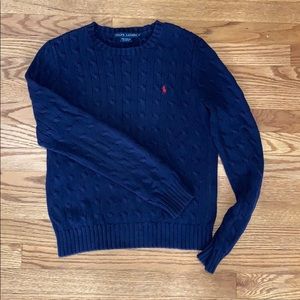 Talk Lauren cable-knit cotton sweater